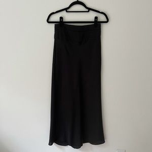 🖤FP charcoal slip midi silk skirt 🖤